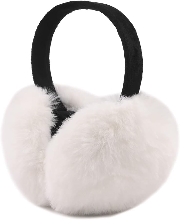 Peecabe Winter Women Earmuffs Faux Fur Girls Ear muffs Warm Unisex Kids Ear Covers Foldable Outdoor Boy Ear Warmers for Women - Image 1